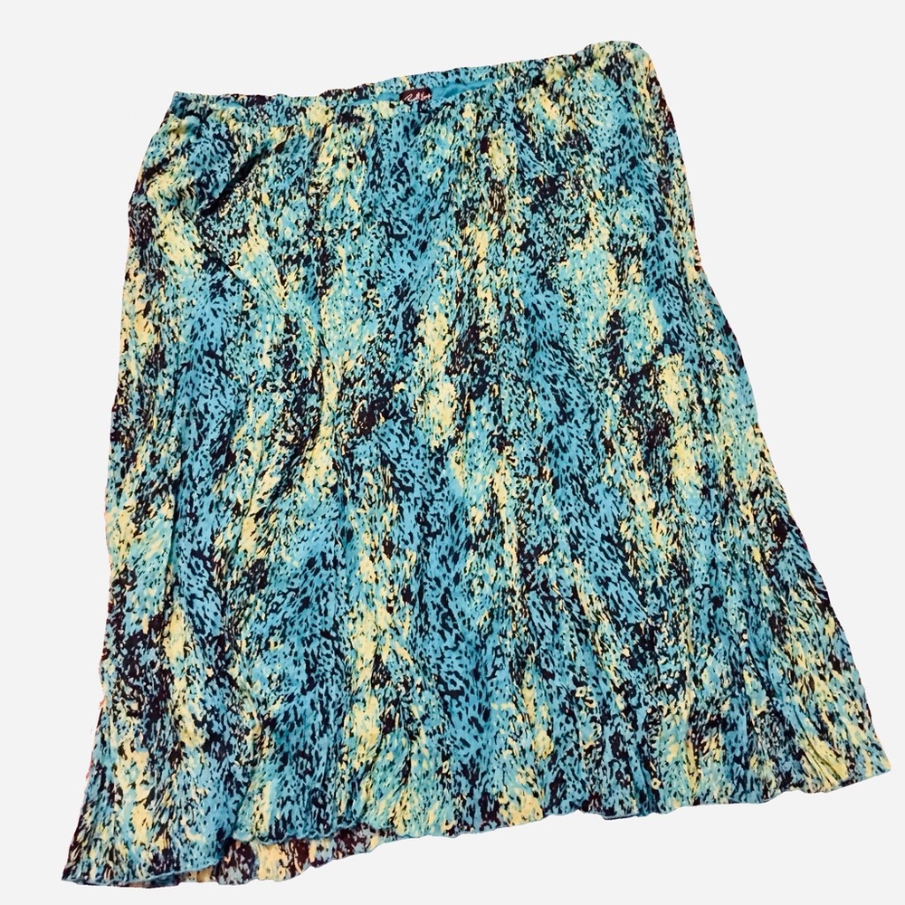 Russell Kemp NY Pleated Chiffon Maxi Skirt